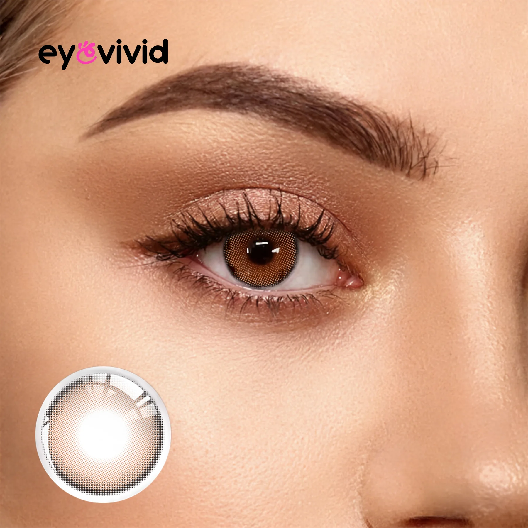 Tintlure Amber Brown Contact Lenses for Soft Glam Looks reference