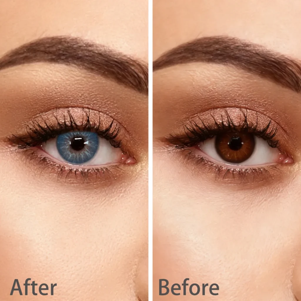 Tintlure Halo Blue Contact Lenses for Soft Glam Looks