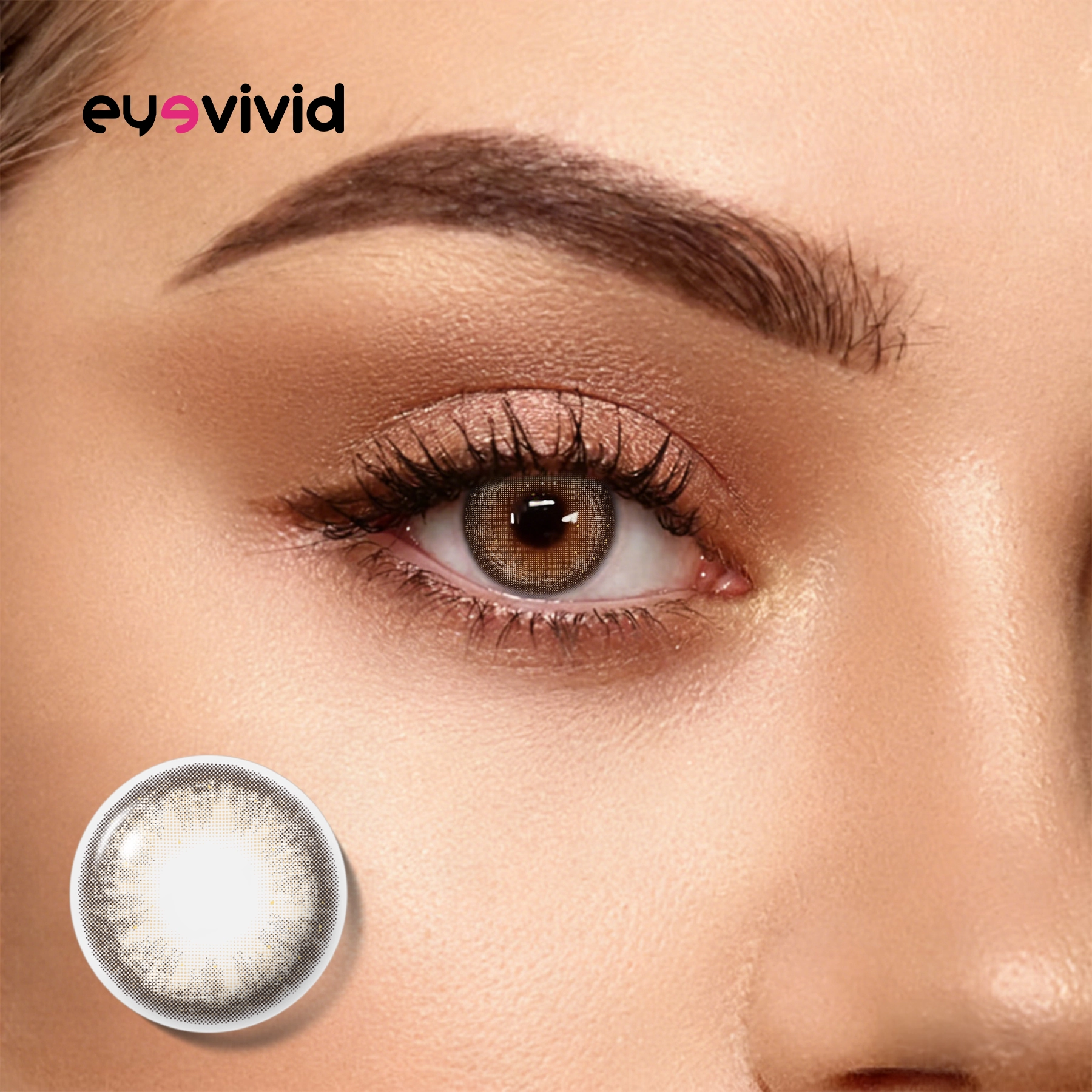 Most natural brown colored contact lenses for dark eyes