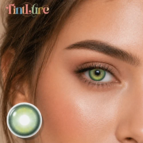 Tintlure Emerald Green Contact Lenses for Soft Glam Looks