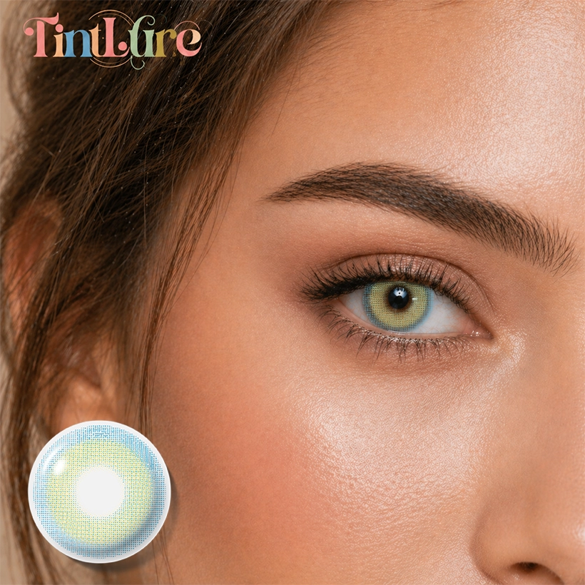 Tintlure Ice Blue Contact Lenses for Dark Eyes