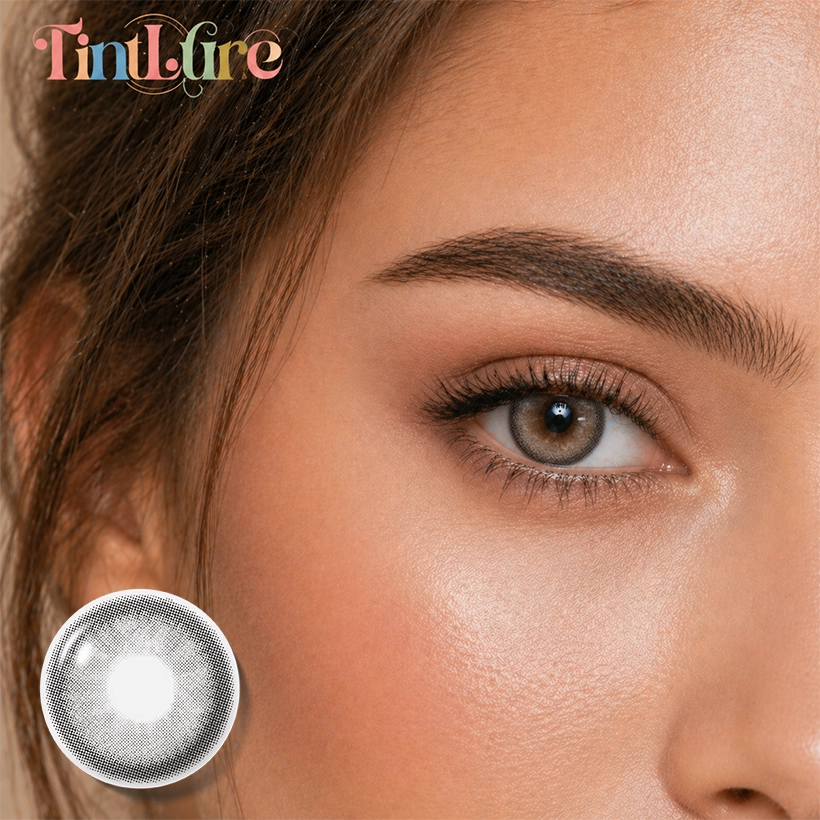 Tintlure Jet Ring Black Contact Lenses for Bigger-Looking Eyes