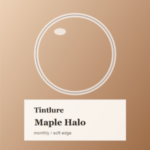 Maple Halo Monthly color contact lens pack visual