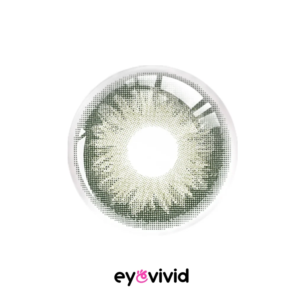 Tintlure Aura Green Contact Lenses for Dark Eyes
